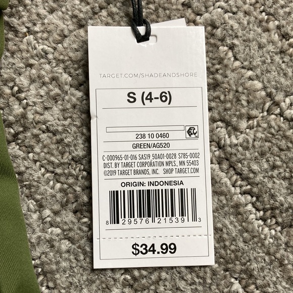 Shade & Shore Palm Plunge-Front Tie-Wrap One-Piece Swimsuit - Picture 8 of 12